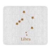 Modern Zodiac Sign Gold Libra | Element Air Snijplank (Voorkant)