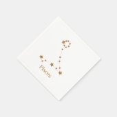Modern Zodiac Sign Gold Pisces | Element Water Servet (Hoek)