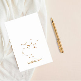 Modern Zodiac Sign Gold Sagittarius | Element Fire Post-it® Notes