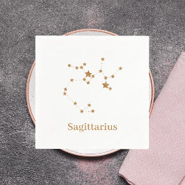 Modern Zodiac Sign Gold Sagittarius | Element Fire Servet