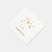 Modern Zodiac Sign Gold Sagittarius | Element Fire Servet (Hoek)