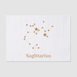 Modern Zodiac Sign Gold Sagittarius | Element Fire Tissuepapier