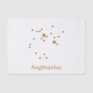 Modern Zodiac Sign Gold Sagittarius Element Fire Tissuepapier