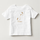 Modern Zodiac Sign Gold Scorpius | Element Water Kinder Shirts (Voorkant)