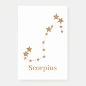 Modern Zodiac Sign Gold Scorpius | Element Water Post-it® Notes (Voorkant)