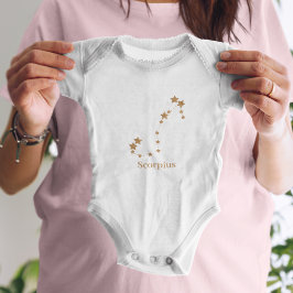 Modern Zodiac Sign Gold Scorpius | Element Water Romper