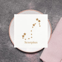 Modern Zodiac Sign Gold Scorpius | Element Water
