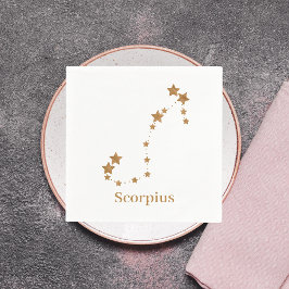 Modern Zodiac Sign Gold Scorpius | Element Water Servet