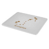 Modern Zodiac Sign Gold Scorpius | Element Water Snijplank (Hoek)
