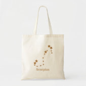 Modern Zodiac Sign Gold Scorpius | Element Water Tote Bag (Voorkant)
