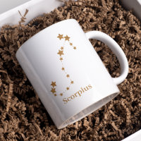 Modern Zodiac Sign Gold Scorpius | Element Water
