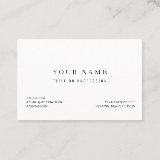 Modern Zodiac Sign Gold Scorpius | Element Water Visitekaartje (Achterkant)