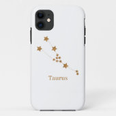 Modern Zodiac Sign Gold Taurus | Element Earth Case-Mate iPhone Case (Achterkant)