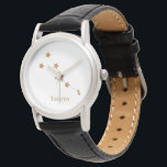 Modern Zodiac Sign Gold Taurus | Element Earth Horloge<br><div class="desc">Modern Zodiac Sign Gold Taurus | Element Earth</div>