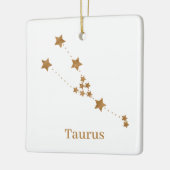 Modern Zodiac Sign Gold Taurus | Element Earth Keramisch Ornament (Links)
