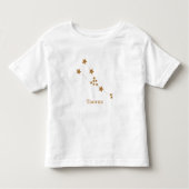 Modern Zodiac Sign Gold Taurus | Element Earth Kinder Shirts (Voorkant)