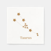 Modern Zodiac Sign Gold Taurus | Element Earth Servet (Voorkant)