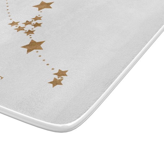 Modern Zodiac Sign Gold Taurus | Element Earth Snijplank (Hoek)