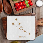 Modern Zodiac Sign Gold Taurus | Element Earth Snijplank