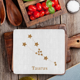 Modern Zodiac Sign Gold Taurus | Element Earth Snijplank