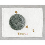 Modern Zodiac Sign Gold Taurus | Element Earth Theedoek<br><div class="desc">Modern Zodiac Sign Gold Taurus | Element Earth</div>