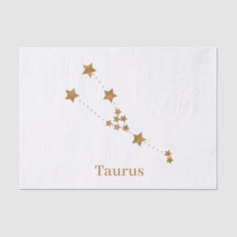 Modern Zodiac Sign Gold Taurus | Element Earth Tissuepapier