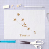 Modern Zodiac Sign Gold Taurus | Element Earth Tissuepapier (Craft)