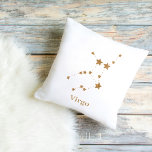 Modern Zodiac Sign Gold Virgo | Element Earth Buitenkussen<br><div class="desc">Modern Zodiac Sign Gold Virgo | Element Earth</div>