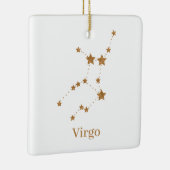 Modern Zodiac Sign Gold Virgo | Element Earth Keramisch Ornament (Rechts)