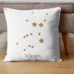 Modern Zodiac Sign Gold Virgo | Element Earth Kussen<br><div class="desc">Modern Zodiac Sign Gold Virgo | Element Earth</div>