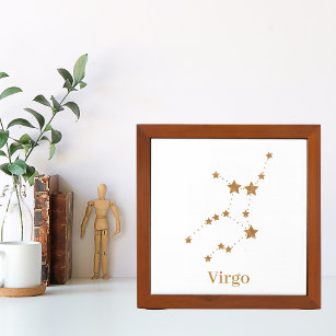 Modern Zodiac Sign Gold Virgo   Element Earth Pennenhouder