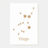 Modern Zodiac Sign Gold Virgo | Element Earth Post-it® Notes (Voorkant)