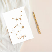 Modern Zodiac Sign Gold Virgo | Element Earth Post-it® Notes