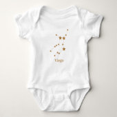Modern Zodiac Sign Gold Virgo | Element Earth Romper (Voorkant)