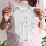 Modern Zodiac Sign Gold Virgo | Element Earth Romper<br><div class="desc">Modern Zodiac Sign Gold Virgo | Element Earth</div>