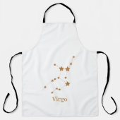 Modern Zodiac Sign Gold Virgo | Element Earth Schort (Voorkant)