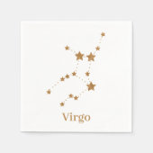 Modern Zodiac Sign Gold Virgo | Element Earth Servet (Voorkant)