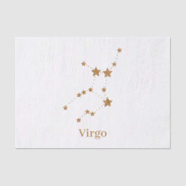 Modern Zodiac Sign Gold Virgo | Element Earth Tissuepapier