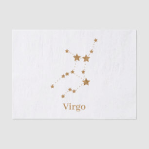 Modern Zodiac Sign Gold Virgo Element Earth Tissuepapier