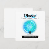 Modern Zodiac Sign Vissen Quote Water Element Kaart (Voorkant / Achterkant)