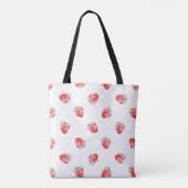 Modern zoete aardbeidesign tote bag (Achterkant)