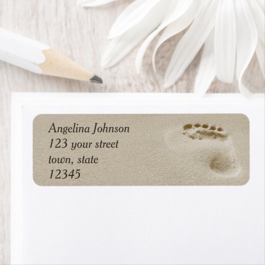 Modern zomeradres etiket (Insitu)