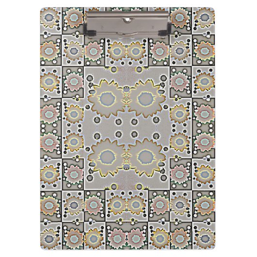 Modern Zonnebloemen patroon Klembord (Voorkant)