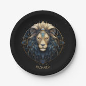 Modern Zonneteken Astrologie Symbool Naam Fantasy  Papieren Bordje (Voorkant)