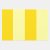 Modern Zonnig Geel Streepkleur blok Inpakpapier Vel (Voorkant 3)
