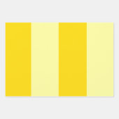 Modern Zonnig Geel Streepkleur blok Inpakpapier Vel (Voorkant 2)