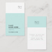 Modern zuiver multifunctioneel verticaal Visitekaa Visitekaartje (Voorkant / Achterkant)