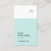 Modern zuiver multifunctioneel verticaal Visitekaa Visitekaartje (Voorkant)