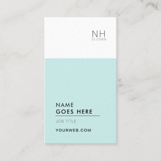 Modern zuiver multifunctioneel verticaal Visitekaa Visitekaartje (Voorkant)