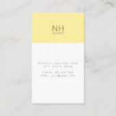 Modern zuiver multifunctioneel verticaal Visitekaa Visitekaartje (Achterkant)